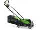 Greenworks GD24LM33 - Tondeuse &agrave; gazon &agrave; batterie - 24 V/8 Ah - Largeur de coupe 33 cm
