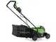 Greenworks GD24LM33 - Tondeuse &agrave; gazon &agrave; batterie - 24 V/8 Ah - Largeur de coupe 33 cm