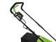 Greenworks GD24LM33 - Tondeuse &agrave; gazon &agrave; batterie - 24 V/10 Ah - Largeur de coupe 33 cm