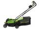 Greenworks GD24LM33 - Tondeuse &agrave; gazon &agrave; batterie - 24 V/10 Ah - Largeur de coupe 33 cm