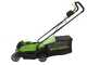 Greenworks GD24LM33 - Tondeuse &agrave; gazon &agrave; batterie - 24 V/10 Ah - Largeur de coupe 33 cm