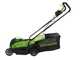 Greenworks GD24LM33 - Tondeuse &agrave; gazon &agrave; batterie - 24 V/10 Ah - Largeur de coupe 33 cm