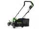 Greenworks GD24LM33 - Tondeuse &agrave; gazon &agrave; batterie - 24 V/10 Ah - Largeur de coupe 33 cm