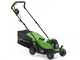 Greenworks GD24LM33 - Tondeuse &agrave; gazon &agrave; batterie - 24 V/10 Ah - Largeur de coupe 33 cm