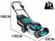 Makita DLM462Z - Tondeuse &agrave; gazon autotract&eacute;e &agrave; batterie - 36 V - Coupe 46 cm - SANS BATTERIE NI CHARGEUR