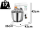 Fimar Easyline BH7 - Batteur m&eacute;langeur plan&eacute;taire - Cuve de 7 litres
