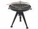 Barbecue &agrave; charbon avec double grille pivotante Royal Food BBQ2 - braisier &Oslash; 86 cm