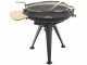 Barbecue &agrave; charbon avec double grille pivotante Royal Food BBQ2 - braisier &Oslash; 86 cm