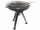 Barbecue &agrave; charbon avec double grille pivotante Royal Food BBQ2 - braisier &Oslash; 86 cm