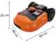 Worx Landroid L WR155E - Robot tondeuse - Avec p&eacute;rim&egrave;tre - Batterie au lithium - L2000 - Capteurs d'obstacles offert!