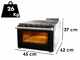 Macte Ovens Nettuno ADVANCED Noir - Four &eacute;lectrique &agrave; pizza - 2975 W