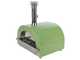 Clementi Gold - Four &agrave; bois pour pizza d'ext&eacute;rieur - Chambre de cuisson 80 x 60 - 4 pizzas - Vert
