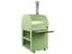 Clementi Gold - Four &agrave; bois d'ext&eacute;rieur pour pizza avec chariot - Chambre de cuisson 80 x 60 - 4 pizzas - Vert