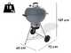 Weber Master-Touch GBS C-5755 Slate Blue 57 cm - Barbecue &agrave; charbon