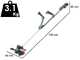 Bosch UniversalGrassCut 18-260 - Coupe-bordure &agrave; batterie - 2x18V-2Ah