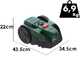 Bosch VISIMOW18V-100 - Robot tondeuse - Sans installation - SANS BATTERIE NI CHARGEUR
