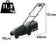 Bosch Rotak18V-34 - Tondeuse &agrave; gazon &agrave; batterie - Largeur de coupe 34 cm - SANS BATTERIE NI CHARGEUR