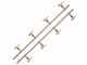 Paire de rampes inox pour d&eacute;sherbage avec jets papillon en laiton 4+4
