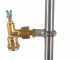 Paire de rampes inox pour d&eacute;sherbage avec jets papillon en laiton 4+4