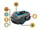 Gardena Smart SILENO Sense 600 - Robot tondeuse - Gestion avec l'application Gardena Smart - Sans installation