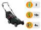 Bosch Rotak18V2-43 - Tondeuse &agrave; gazon sans fil - 2X18 V/4 Ah - Largeur de coupe 43 cm