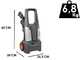 Nettoyeur haute pression &agrave; eau froide Comet KMZ 130 Classic - Pression max 130 bars