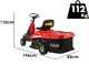 GeoTech RM 75-610 BSM - Tracteur mini-rider avec bo&icirc;te de vitesses m&eacute;canique - Moteur 224 cm&sup3;