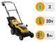 Stanley SCMWP3701M2-QW - Tondeuse &agrave; gazon &agrave; batterie - 36 V - 2 x 18 V 4,0 Ah - Largeur de coupe 37 cm