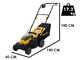 Stanley SCMWP3701M2-QW - Tondeuse &agrave; gazon &agrave; batterie - 36 V - 2 x 18 V 4,0 Ah - Largeur de coupe 37 cm