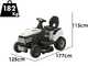 BlackStone CONDOR 98-170 LM-H - Tracteur tondeuse avec transmission hydrostatique - &Eacute;jection lat&eacute;rale - Mulching