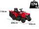 A 98 HD - Tracteur tondeuse - Transmission hydrostatique - Bac de ramassage - Mulching