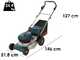 Bosch Professional GRA 18V2-46 - Tondeuse &agrave; batterie - 2x18V 8Ah + Chargeur rapide