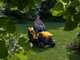 Stiga Estate 384e - Kit Tracteur tondeuse avec 2 modules de batterie ePower Pro de 56V/40Ah - Bac de ramassage et mulching