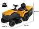 Stiga Estate 384e - Kit Tracteur tondeuse avec 2 modules de batterie ePower Pro de 56V/40Ah - Bac de ramassage et mulching