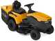Stiga Estate 384e - Kit Tracteur tondeuse avec 2 modules de batterie ePower Pro de 56V/40Ah - Bac de ramassage et mulching