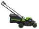 Greenworks GD48LM41II - Tondeuse &agrave; gazon &agrave; batterie - 48 V/4 Ah - Largeur de coupe 41 cm
