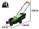 Greenworks LM360D - Tondeuse &agrave; gazon &agrave; batterie - 48 V/4 Ah - Largeur de coupe 36 cm