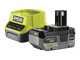 Ryobi OLM1833B - Tondeuse &agrave; gazon &agrave; batterie 18 V/4 Ah - Largeur de coupe 33 cm