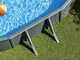 Gre Anthracite Ovale 610 x 375 x 120 cm - Piscine hors-sol en acier