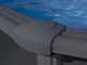Gre Anthracite Ovale 610 x 375 x 120 cm - Piscine hors-sol en acier