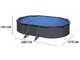 Gre Anthracite Ovale 610 x 375 x 120 cm - Piscine hors-sol en acier