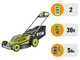 Ryobi RY18LMXSP51A-0 - Tondeuse &agrave; gazon &agrave; batterie 2x18V/5Ah - Largeur de coupe 51 cm
