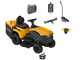 Stiga Estate 598e - Kit Tracteur tondeuse avec 1 module de batterie ePower Pro de 56V/40Ah - Bac de ramassage et mulching