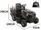 AL-KO Comfort 14-86.6 HD-A - Tracteur tondeuse - Transmission hydrostatique - Bac de ramassage