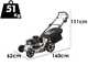 Marina Systems MX 57 SH 3V - Tondeuse &agrave; gazon thermique tract&eacute;e - Moteur thermique Honda GXV 160