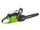 Greenworks CS40O6 - Tron&ccedil;onneuse &agrave; batterie 60 V - Guide de 40 cm - SANS BATTERIE NI CHARGEUR