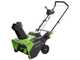 Greenworks GD60ST - Fraise &agrave; neige &agrave; batterie - 60V 4Ah