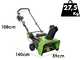 Greenworks GD60ST - Fraise &agrave; neige &agrave; batterie - 60V 4Ah