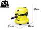 Karcher WD 2-18 - Aspirateur multifonctions - Bidon 12 L - 18V 2,5Ah
