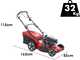Marina Systems AGRI 55 SH 3V ZHW - Tondeuse &agrave; gazon thermique tract&eacute;e - Moteur Honda GCVX200